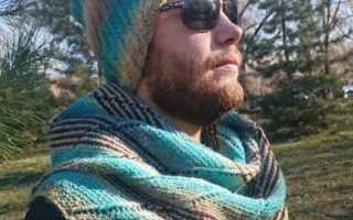 Бактус спицами из толстой пряжи
