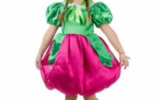 Костюм редиски для девочки своими руками